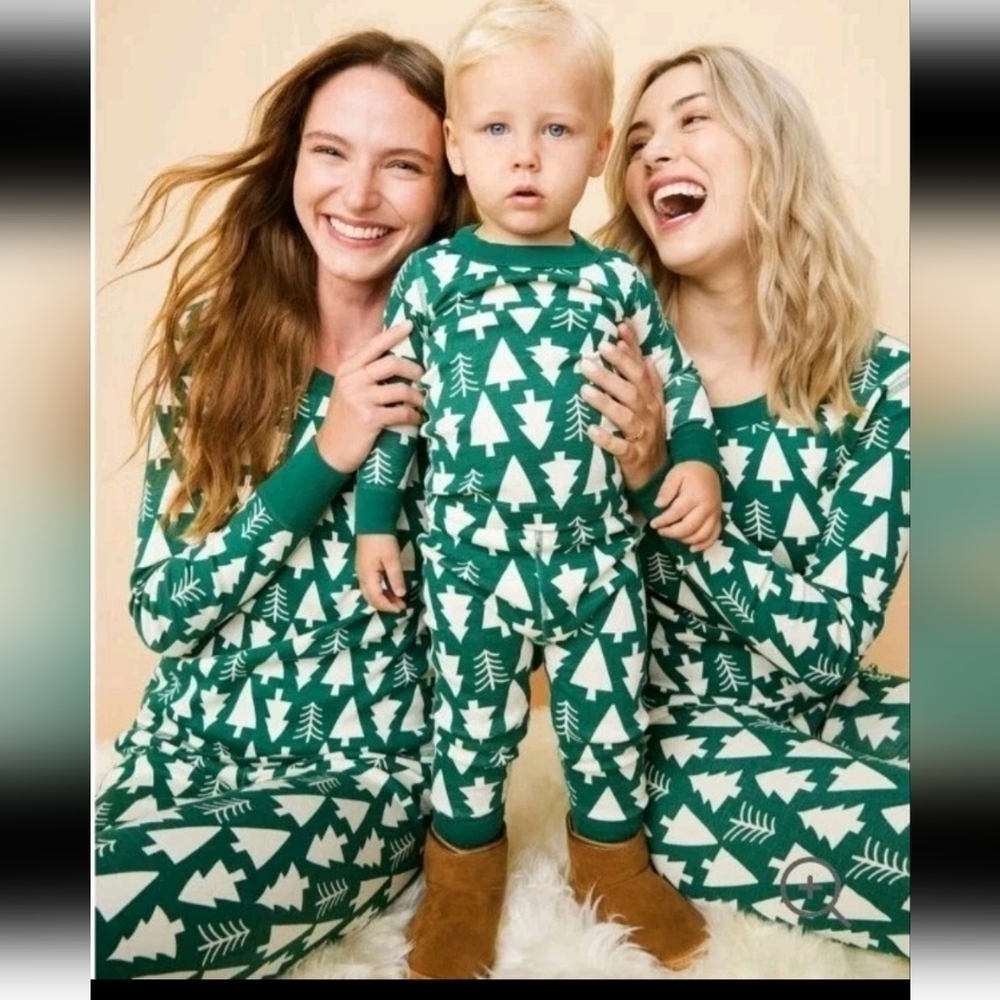Hanna Andersson Adult Unisex Holiday Print Long John Organic Cotton Pajama XS